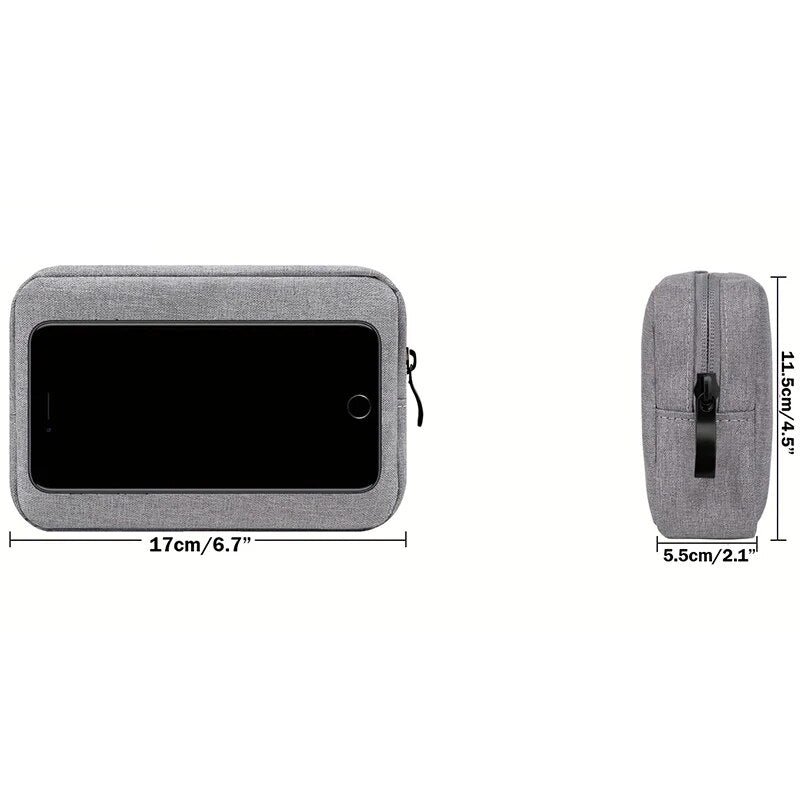 Storage Bag for Cables, SD Cards, and Power Banks, Travel Electronics Organizer