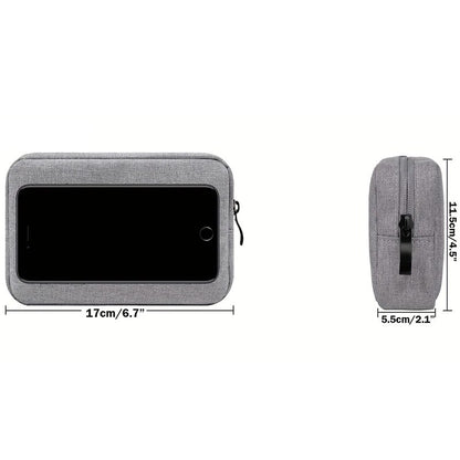 Storage Bag for Cables, SD Cards, and Power Banks, Travel Electronics Organizer