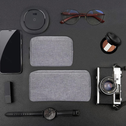 Storage Bag for Cables, SD Cards, and Power Banks, Travel Electronics Organizer
