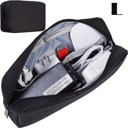 Storage Bag for Cables, SD Cards, and Power Banks, Travel Electronics Organizer