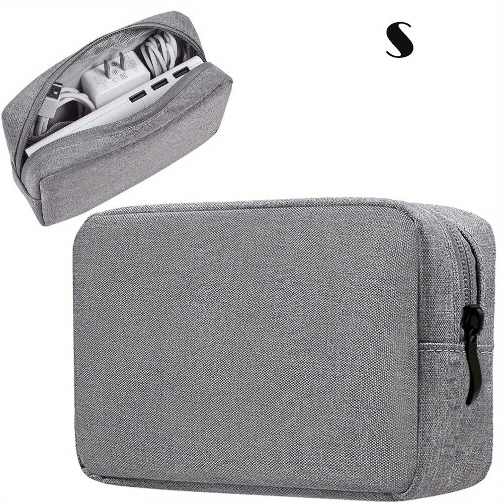 Storage Bag for Cables, SD Cards, and Power Banks, Travel Electronics Organizer