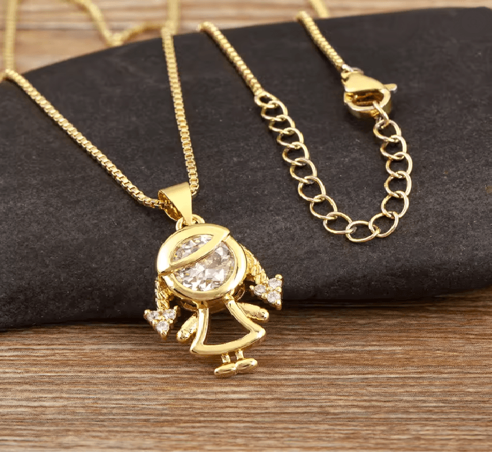 HeartBond Son And Daughter Pendant Necklace 3