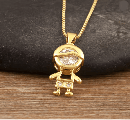 HeartBond Son And Daughter Pendant Necklace 5
