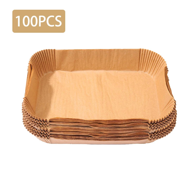 NonStick Baking Mat For Ninja Foodi Rectangle Disposable Airfryer Liner Waterproof Oilproof Paper 6