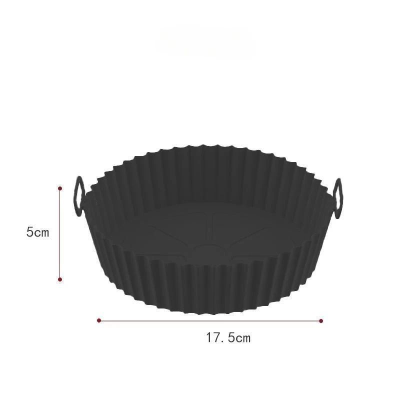 Reusable Silicone Air Fryer Basket Liner  NonStick FoodSafe Pot Insert 1