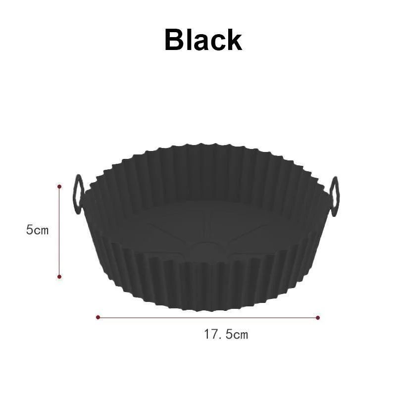 Reusable Silicone Air Fryer Basket Liner  NonStick FoodSafe Pot Insert 7
