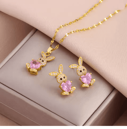 BunnyGleam Stainless Steel Jewelry Set 5