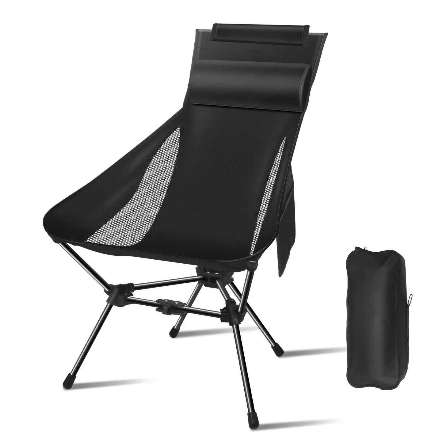 Westtune Camping Moon Chair Ultralight Folding Chair With Headrest For Outdoor Relaxation 14