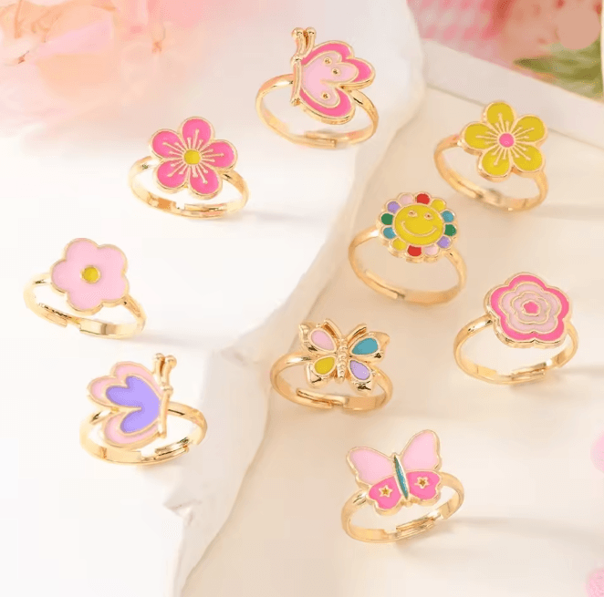 BloomSpark Adjustable Ring Set