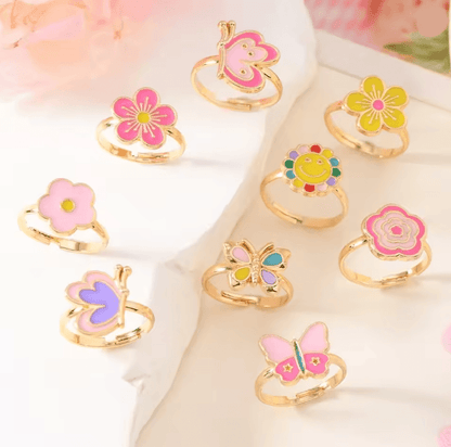 BloomSpark Adjustable Ring Set