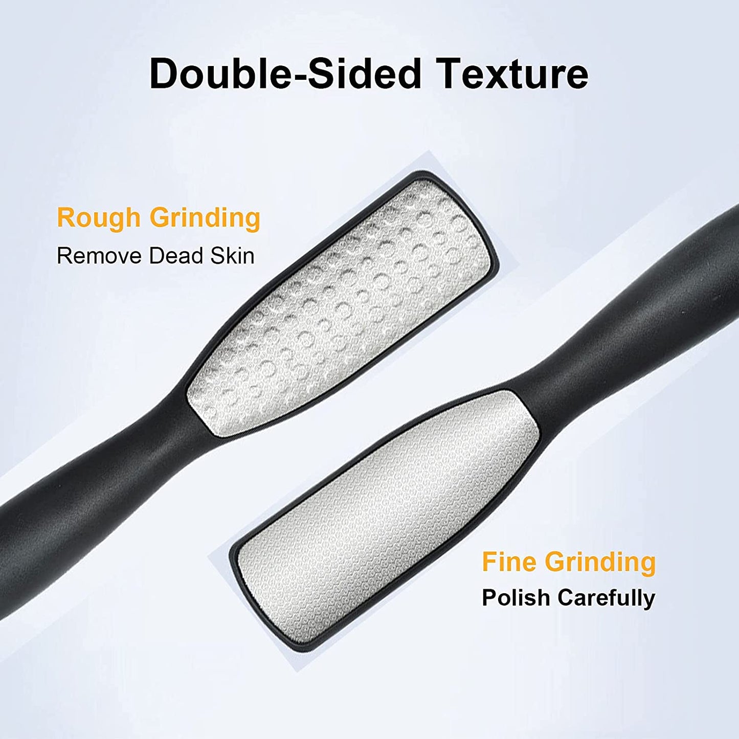 Exfoliating Calluses Brush, Pedicure Tools Heel Scratcher, Stainless Steel Double-sided Foot Sharpening Files Artifact