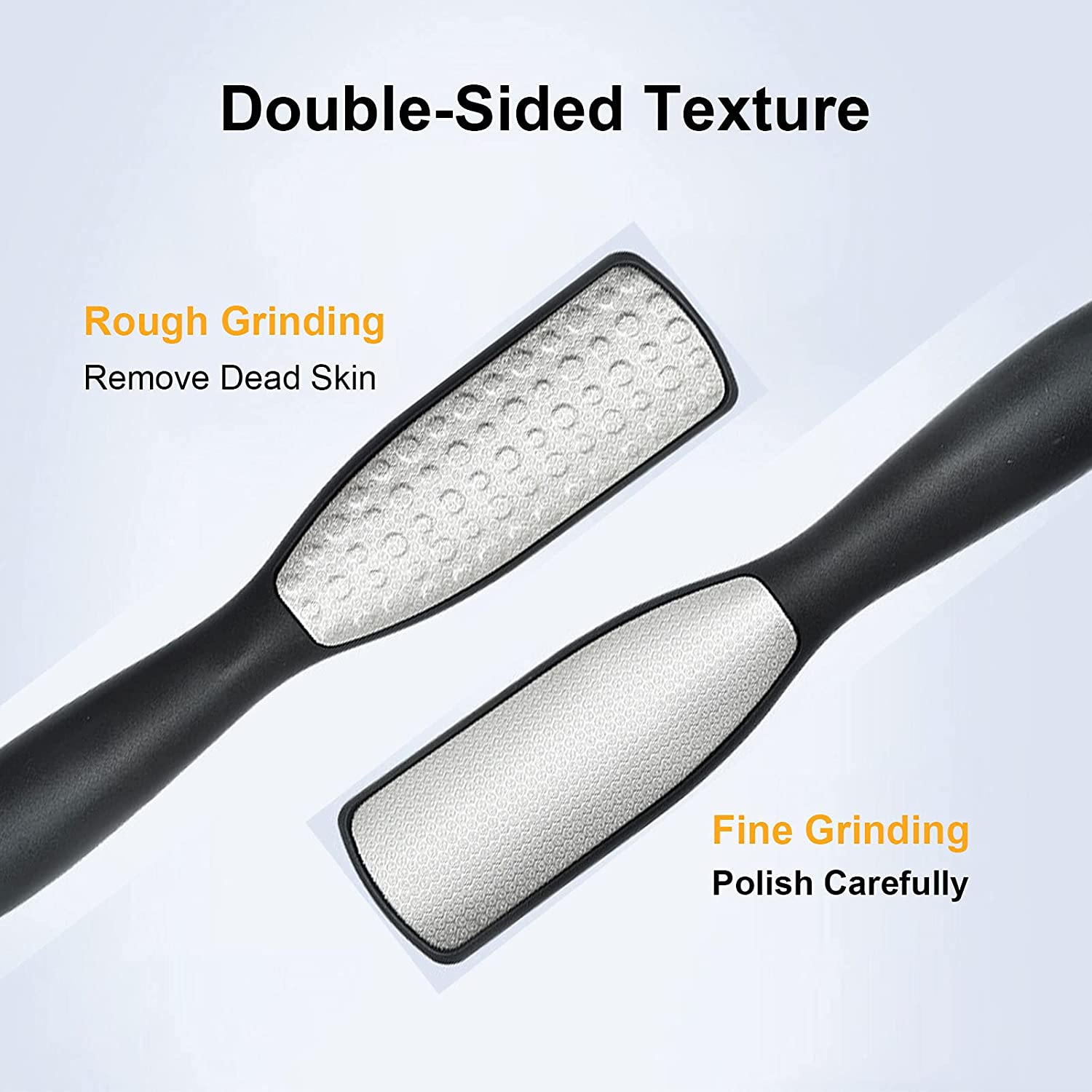 Exfoliating Calluses Brush, Pedicure Tools Heel Scratcher, Stainless Steel Double-sided Foot Sharpening Files Artifact