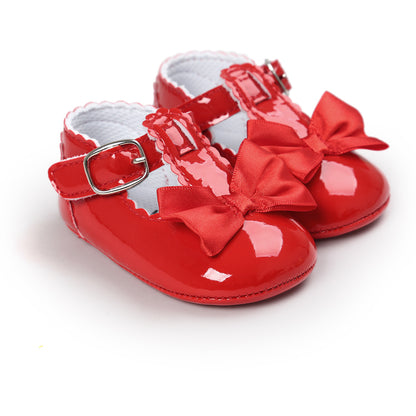 Baby Girls Shoes Meckior Antislip Rubber Sole Toddler Dress Shoes 3