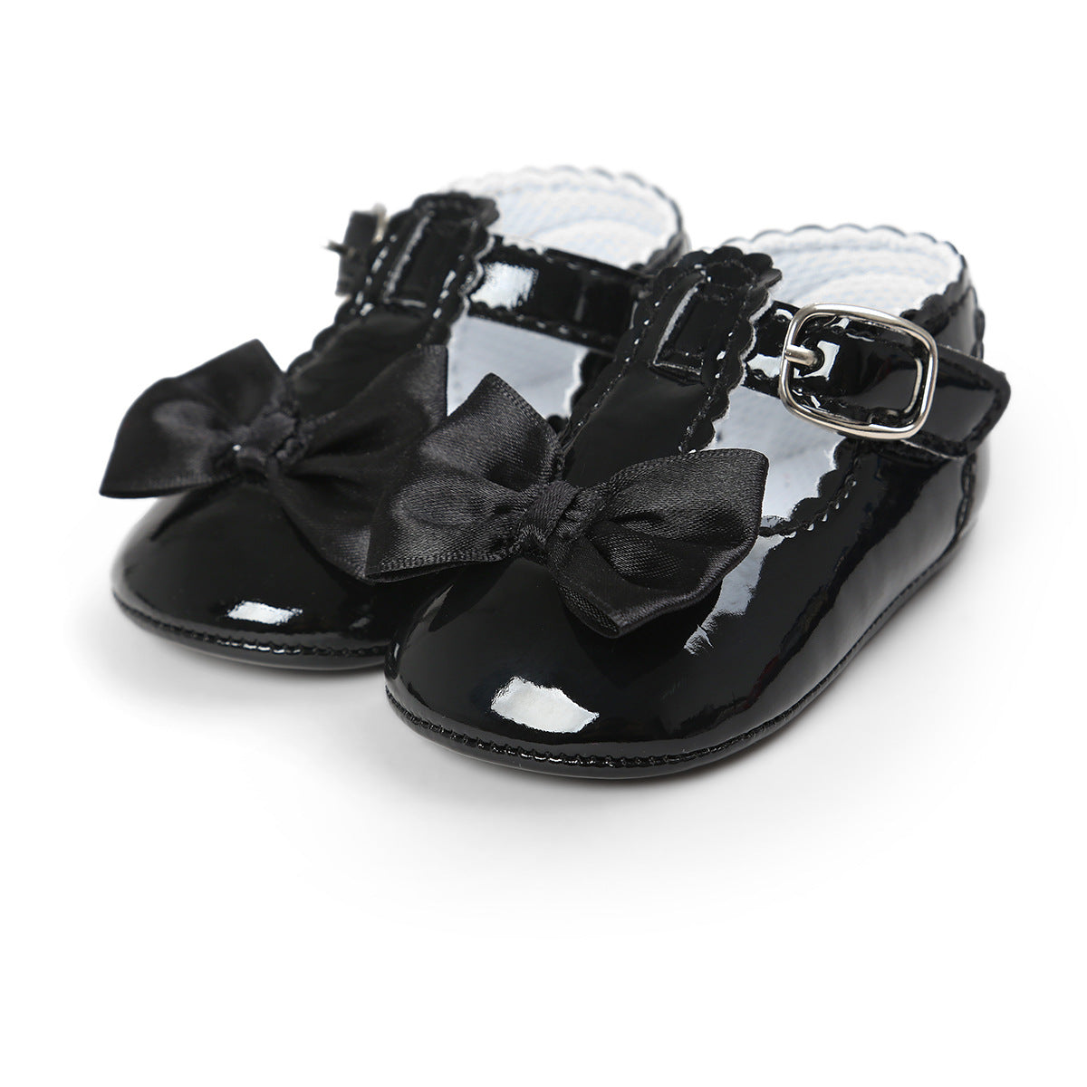 Baby Girls Shoes Meckior Antislip Rubber Sole Toddler Dress Shoes 4