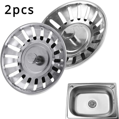 Premium Kitchen Sink Strainer & Drain Stopper Set – Anti-Clog Filter for Clean, Faster-Flowing Drains