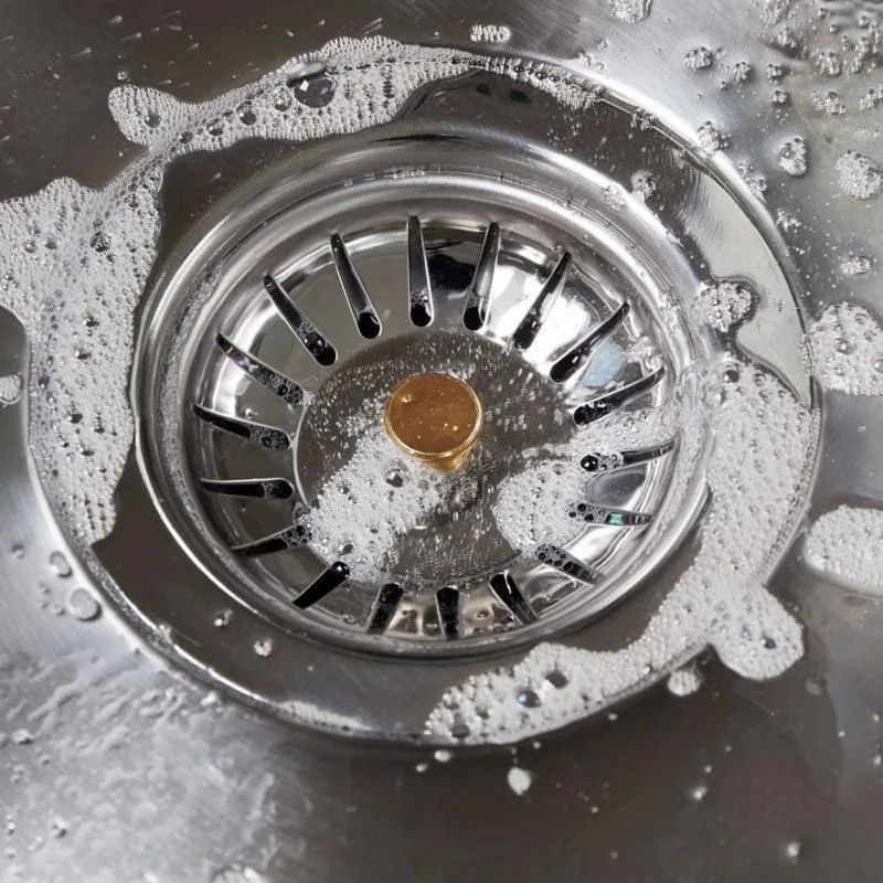 Premium Kitchen Sink Strainer  Drain Stopper Set  AntiClog Filter For Clean FasterFlowing Drains 2