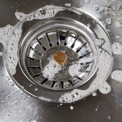 Premium Kitchen Sink Strainer  Drain Stopper Set  AntiClog Filter For Clean FasterFlowing Drains 2