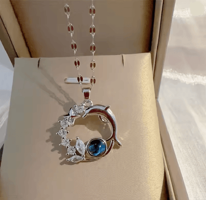 OceanOrbit Dolphin Pendant Necklace 3