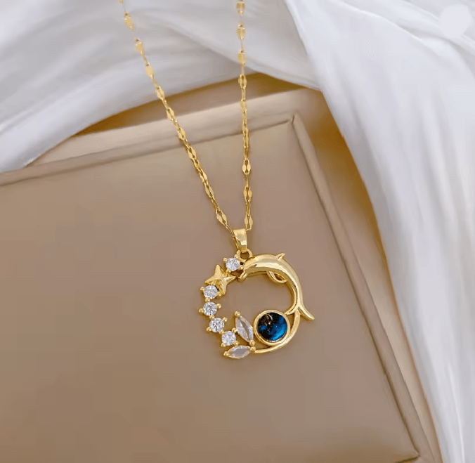 OceanOrbit Dolphin Pendant Necklace 5
