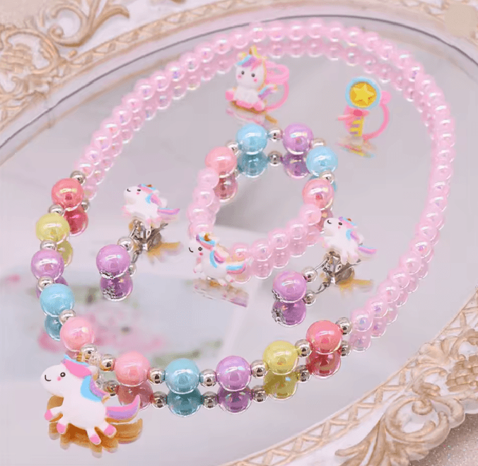 MagicGlow Unicorn Jewelry Set For Girls 3