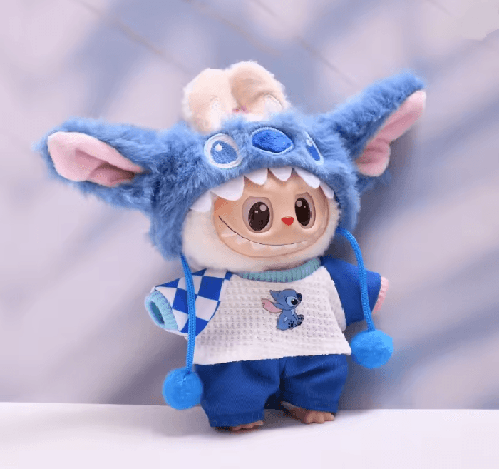 StitchPals Plush Doll Clothes Set For 17cm Labubu 1