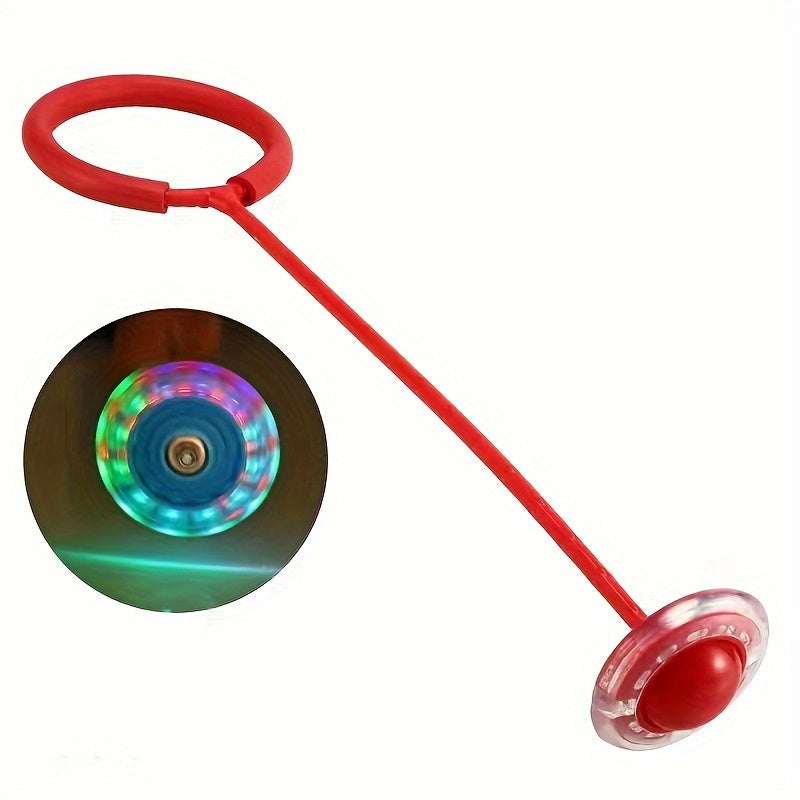 Children Flashing Jump Ring Sports Bouncing Ball, Fold able Flashing Ball for Kids and Adults, Skill Game Toy