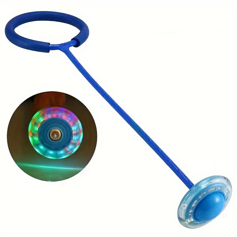 Children Flashing Jump Ring Sports Bouncing Ball, Fold able Flashing Ball for Kids and Adults, Skill Game Toy