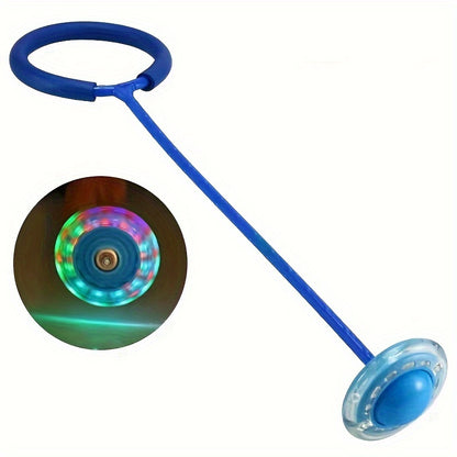 Children Flashing Jump Ring Sports Bouncing Ball, Fold able Flashing Ball for Kids and Adults, Skill Game Toy
