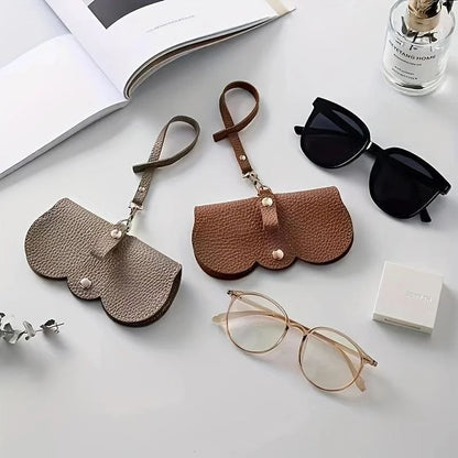 LuxeShield Litchi Travel Glasses Holder  Protective PU Leather Case For Sunglasses  Reading Glasses 5