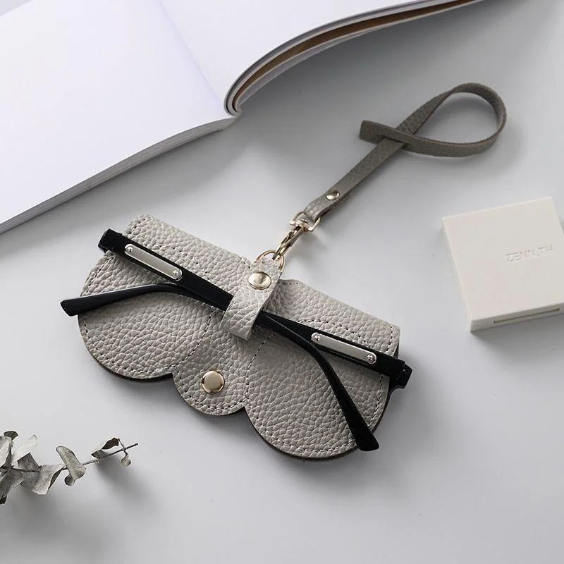 LuxeShield Litchi Travel Glasses Holder  Protective PU Leather Case For Sunglasses  Reading Glasses 7
