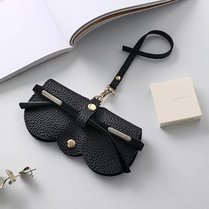 LuxeShield Litchi Travel Glasses Holder  Protective PU Leather Case For Sunglasses  Reading Glasses 8
