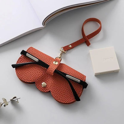 LuxeShield Litchi Travel Glasses Holder  Protective PU Leather Case For Sunglasses  Reading Glasses 11