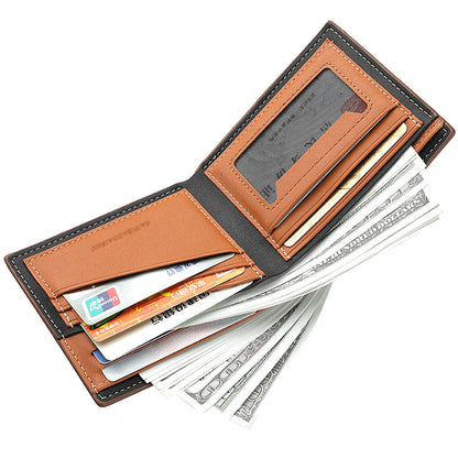 Mens Wallet Casual Wallet For Men Multislot Credit Card Holder Short PU Leather Wallet 6