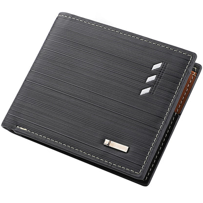 Mens Wallet Casual Wallet For Men Multislot Credit Card Holder Short PU Leather Wallet 1