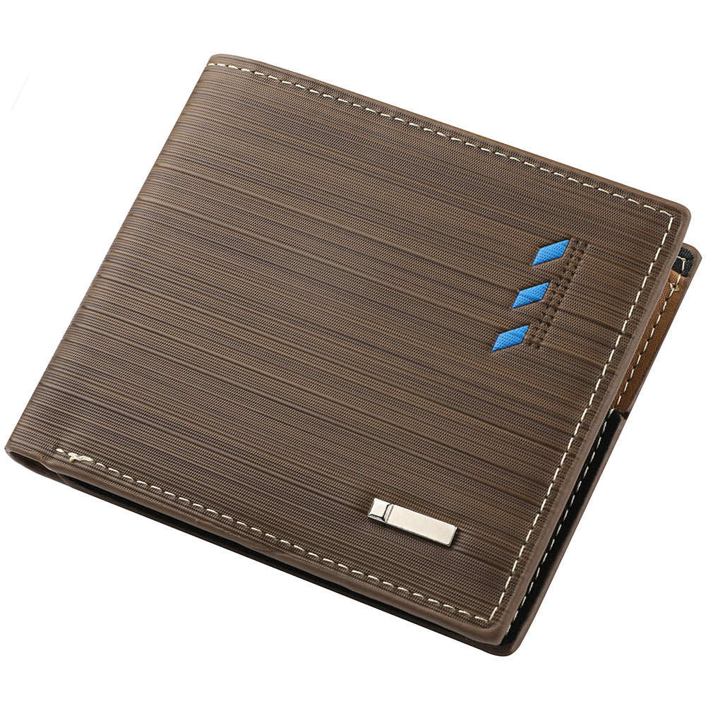 Mens Wallet Casual Wallet For Men Multislot Credit Card Holder Short PU Leather Wallet 7