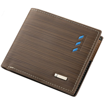 Mens Wallet Casual Wallet For Men Multislot Credit Card Holder Short PU Leather Wallet 7