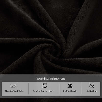 Mens Hooded Bathrobe Soft Fluffy Robe Long Quick Dry Sleepwear Home Gown 3