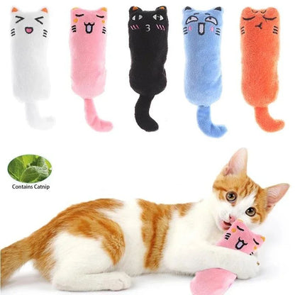 CozyPaws Plush Catnip Toy - Interactive Cat & Kitten Plush Toy for Play & Teeth Grinding