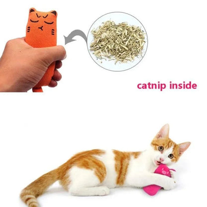 CozyPaws Plush Catnip Toy  Interactive Cat  Kitten Plush Toy For Play  Teeth Grinding 2