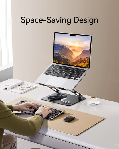 Ergonomic Adjustable Laptop Stand For Desk Aluminum Riser For Notebook Sturdy Laptop Stand 6