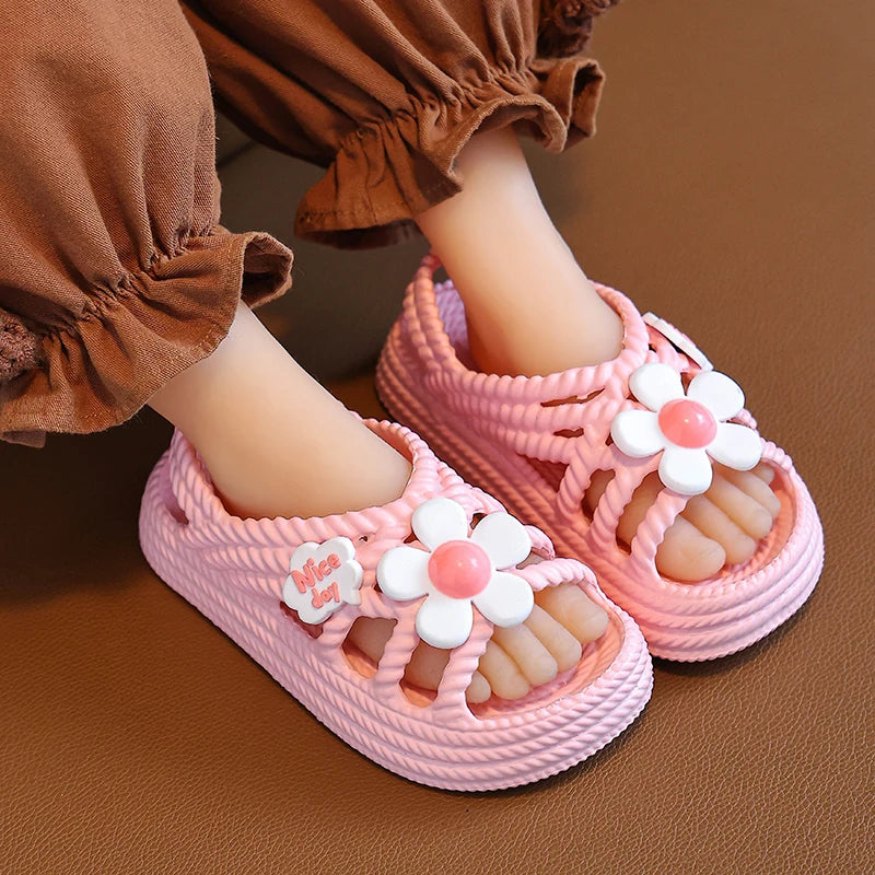 Soft Soled Baby Sandals, Anti-slip Summer Beach Slippers for Kids