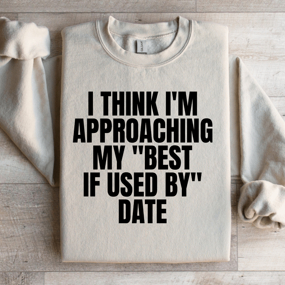 I Think Im Approaching My Best If Used By Date Sweatshirt 3