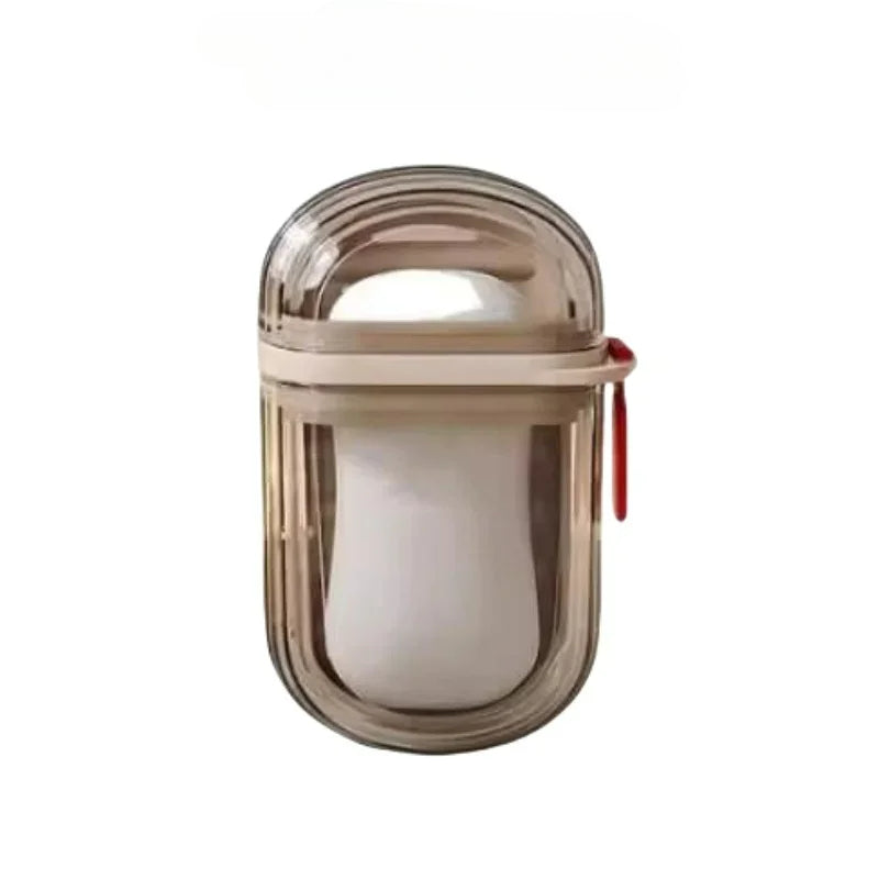 Small Soap Case Bathroom Drain Tray Travel Portable Soap Box With Lid Sealed Soap Container For Cam 6