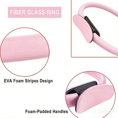 Pilates Circle Yoga Ring For Home Gym Exercise Resistance Elasticity Ring 9