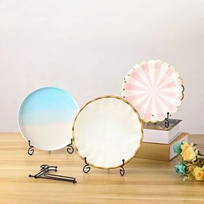 Elegant Iron Display Stand  Compact Book Photo  Plate Holder 3