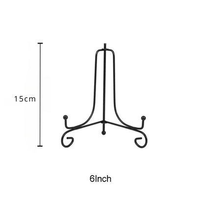 Elegant Iron Display Stand  Compact Book Photo  Plate Holder 7