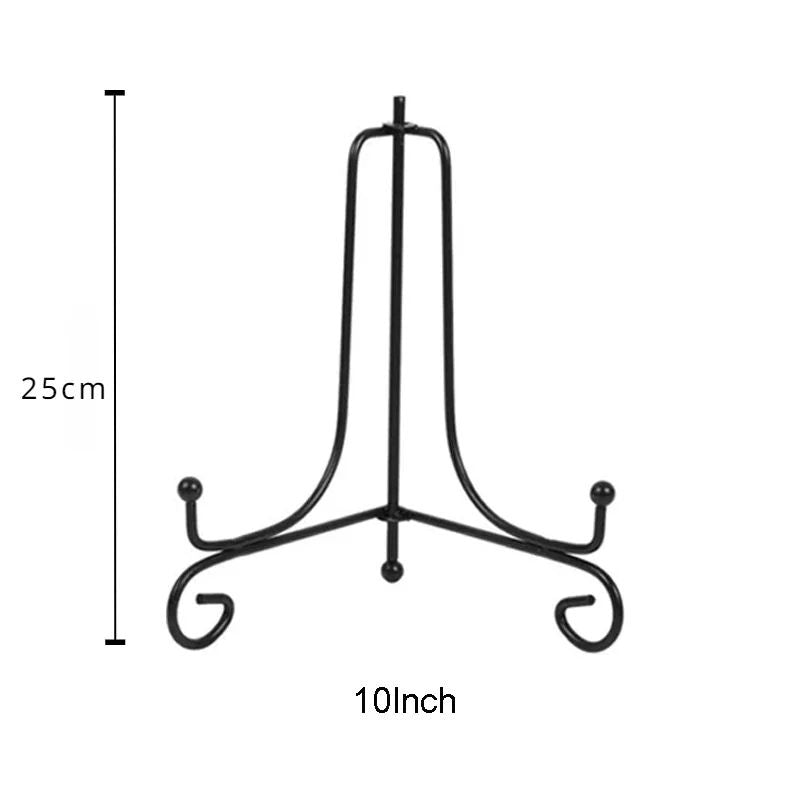 Elegant Iron Display Stand  Compact Book Photo  Plate Holder 9