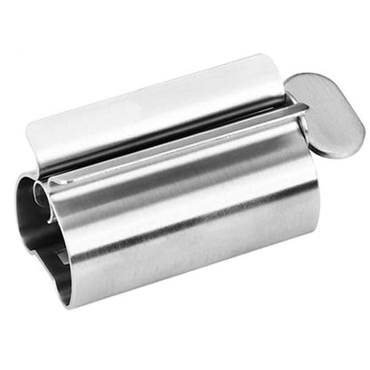 Toothpaste Squeezer Bathroom Accessories, Tube Roller Stainless Steel Wringer, Cosmetics Ointments Rotate Dispenser