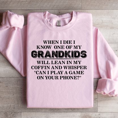 When I Die I Know One Of My Grandkids Will Lean Sweatshirt 2
