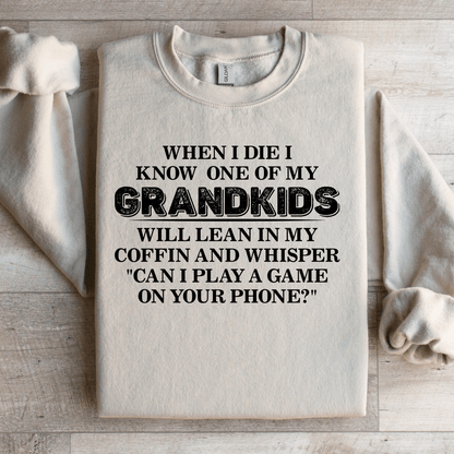 When I Die I Know One Of My Grandkids Will Lean Sweatshirt 3